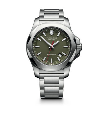 Victorinox I.N.O.X. Stainless Steel Large Green Dial, Stainless Steel Bracelet