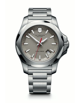 Victorinox I.N.O.X. Stainless Steel Large Grey Dial, Stainless Steel Bracelet