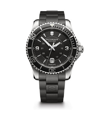 Victorinox Marverick Large Black Dial, Black Bezel, Black Genuine Rubber Strap