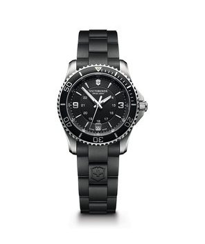Victorinox Marverick Small Black Dial, Black Bezel, Black Genuine Rubber Strap