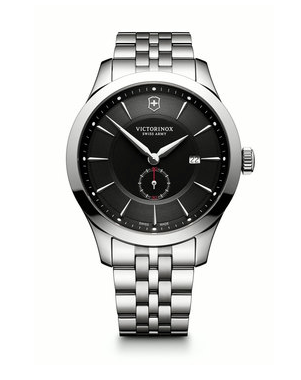 Victorinox Alliance Large Black Dial, Stainless Steel Bracelet