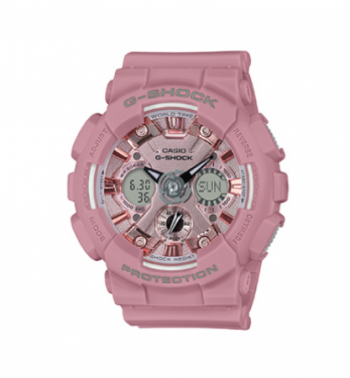 LADIES G-SHOCK S SERIES ANALOG/DIGITAL WATCH, PINK