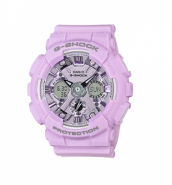 LADIES G-SHOCK S SERIES ANALOG/DIGITAL WATCH, PASTEL LAVENDER