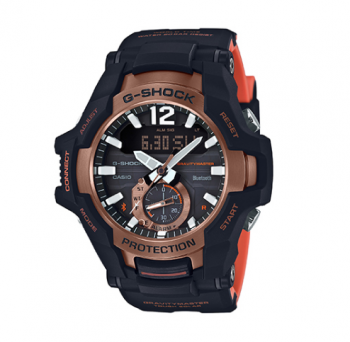 MENS G-SHOCK GRAVITYMASTER BLUETOOTH WATCH, BLACK/COPPER