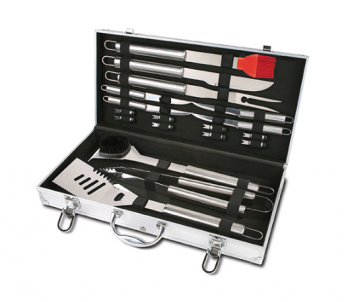 18PC STAINLESS STEEL BBQ TOOL SET