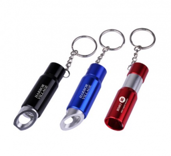 LED EXTENDABLE TORCH W/BOTTLE OPENER KEYRING