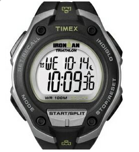 TIMEX IRONMAN BLACK/SILVER TRADITIONAL 30 LAP MEGA WATCH
