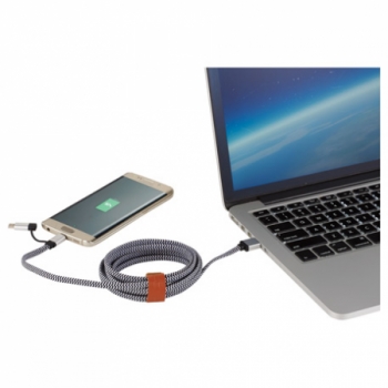 PARAMOUNT 3-IN-1 FABRIC CHARGING CABLE