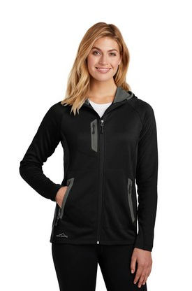 LADIES' EDDIE BAUER® SPORT HOODED FULL ZIP FLEECE JACKET