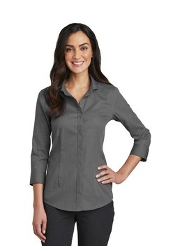 LADIES' RED HOUSE® 3/4 SLEEVE NAILHEAD NON-IRON SHIRT