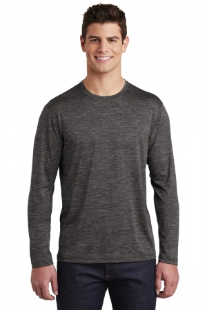 SPORT-TEK® POSICHARGE® LONG SLEEVE ELECTRIC HEATHER TEE SHIRT