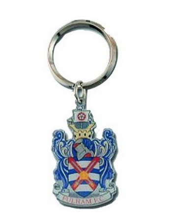 1 1/4' Metal Soft Enamel Keychain