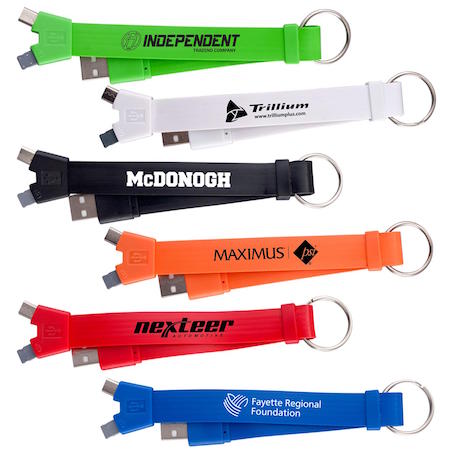 2-in-1 Keychain Charging Cable
