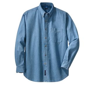 Port & Company - Long Sleeve Value Denim Shirt.