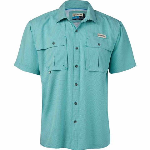 Magellan Outdoors Men's Aransas Pass Window Check Short Sleeve Fishing Shirt  – Carder & Associates
